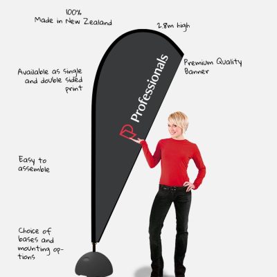 Professionals Teardrop Banner Display